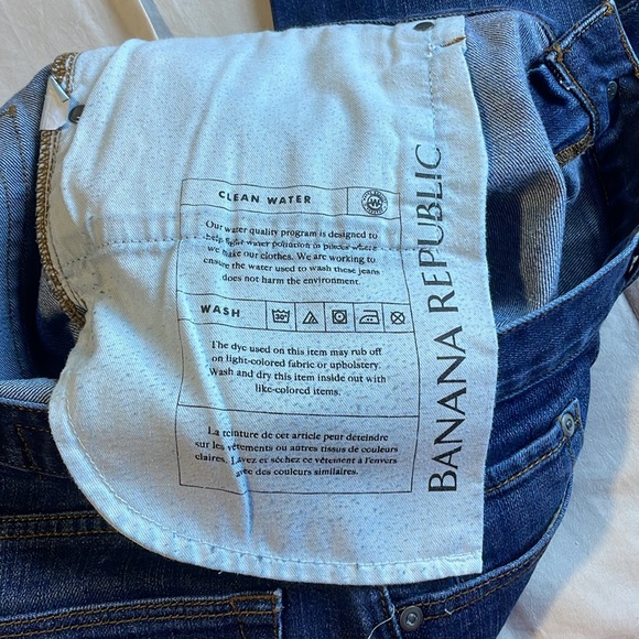 Banana Republic straight 34 waist 32 length blue jeans - Picture 6 of 6